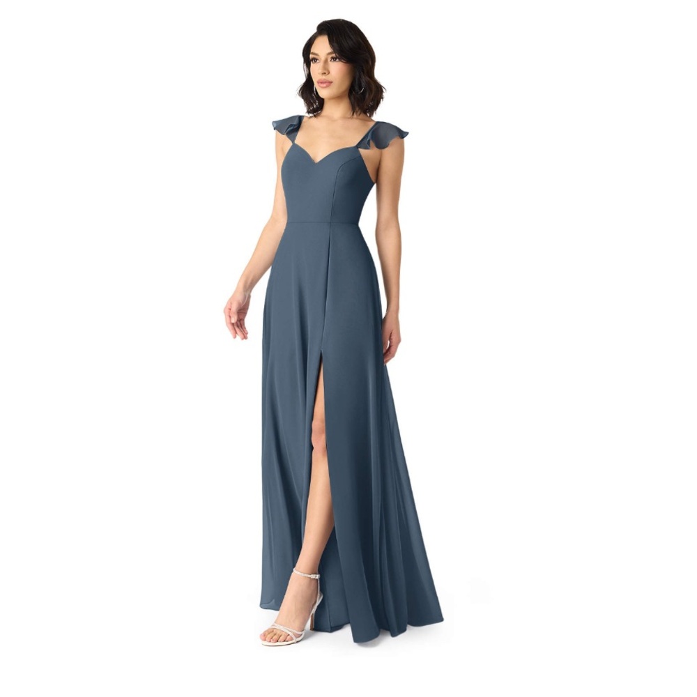 {NWT} Azazie Everett Bridesmaid Dress in Neptune